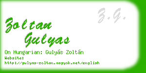 zoltan gulyas business card