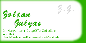 zoltan gulyas business card